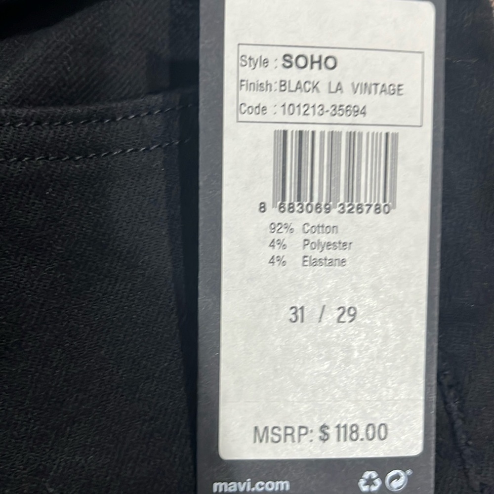 Black high waisted girlfriend jeans, Mavis Soho size W 31 L29